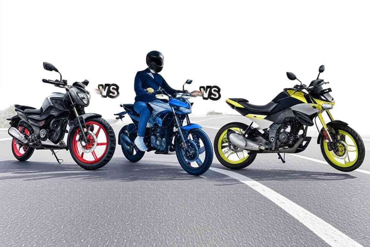 Honda CB125 Hornet vs Hero Xtreme 125R vs TVS Raider